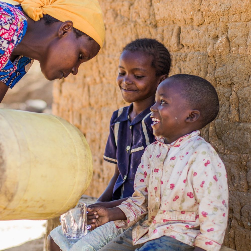 Rent vatten för en familj